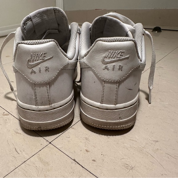 Nike Air Force 1 White Sneakers - Picture 4 of 10